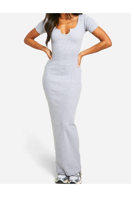 Rochie lunga, Gri