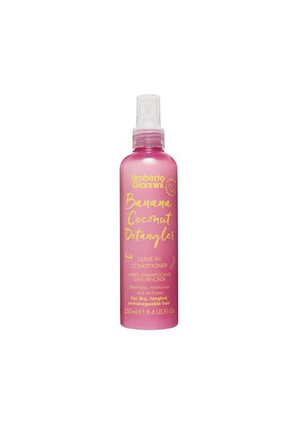 Balsam spray fără clătire pentru descurcarea părului uscat/texturat, Banana Coconut, Umberto Giannini, 250 ml