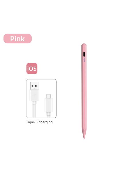 pink Stylus For Apple Pencil 2024 iPad Air 11 13 M2 Pro 13 11 M4 5/6/7/8/9/10th Gen Air 3/4/5/6 Mini