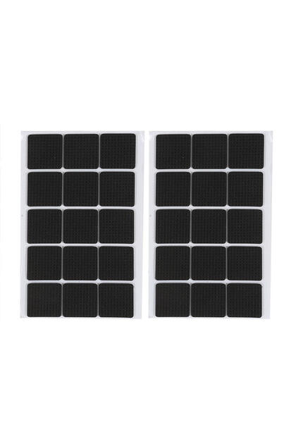 Square 2.7cm-30pcs Rubber Pads For Chair Leg Furniture Anti Slip Mat Bumper Damper Self Adhesive Tab