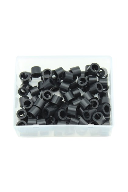 black 100pcs 100pcs Dental Coloring Code Ring Silicone Instrument Identification Circle Autoclavable