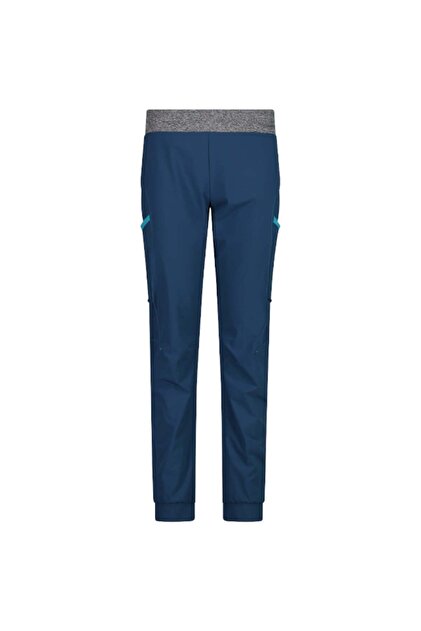 Pantaloni de damă 31T7696-Albastru marin-L