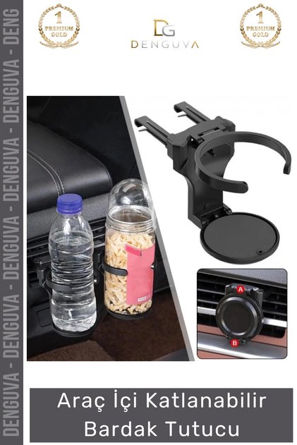 # Cup Holder Luxury In-Car Accessory Bottle Coffee Air Conditioner Holder Foldable Car Cup