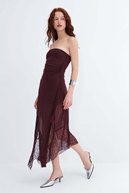 spaghetti dress midi Carolina Herrera Women's Embellished Side-Slit Midi-Dress - Silver