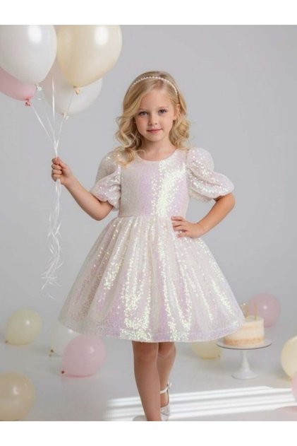 Girl's Design Sequin Evening Dress