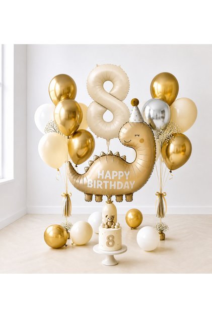 Happy Birthday Dinosaur Balloon Garland -8-