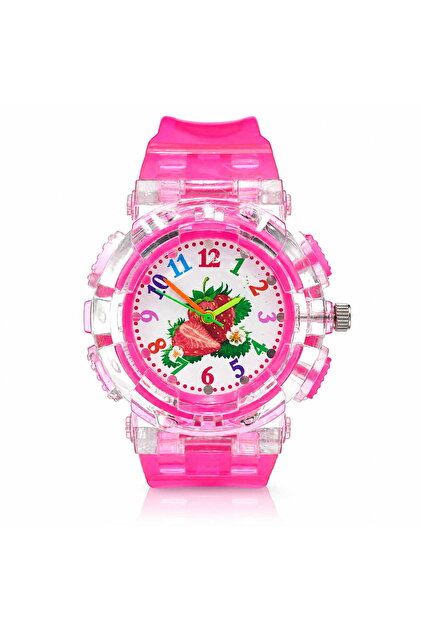 Ceas pentru copii HAPPY TIME CC21 – roz, electronic, stil modern, alarmă, cronometru