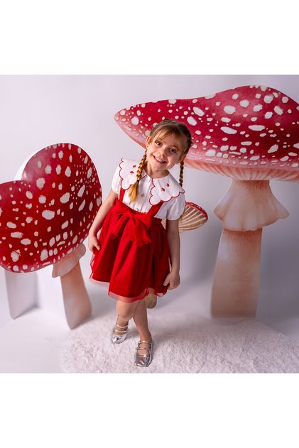 Cork Embroidered Girls' Jile Dress