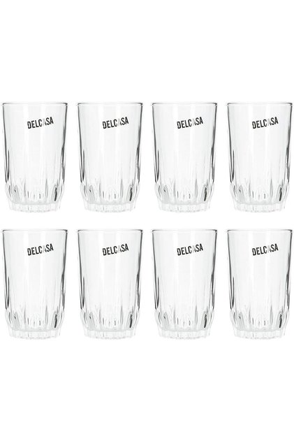 6Pc Tumbler Glass Set, 9Oz/260ml Tumbler Glass For Drinking Water/Tea/Coffee/Juice Transparent, Sleek Design With Broad Base & Mouth Tea Glasses, Perfect For Home And Restaurants, Multicolour