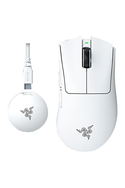 RAZER DeathAdder V4 Pro Hyperspeed Kablosuz Beyaz Gaming Mouse
