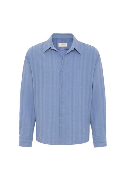 Textured jacquard cotton men's shirt