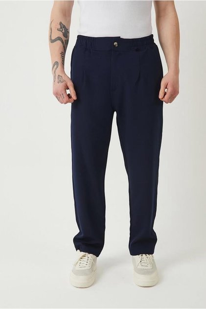 Men's Double Leg Carrot Cut Oversized Trousers