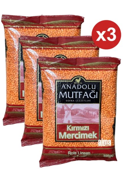 Linte Roșie 1000g x3 – Pachet Economic de Linte Roșie Premium
