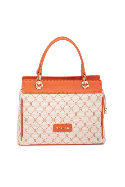 Cream Textile Women's Handbag - S26Y1Twc0720-V6D