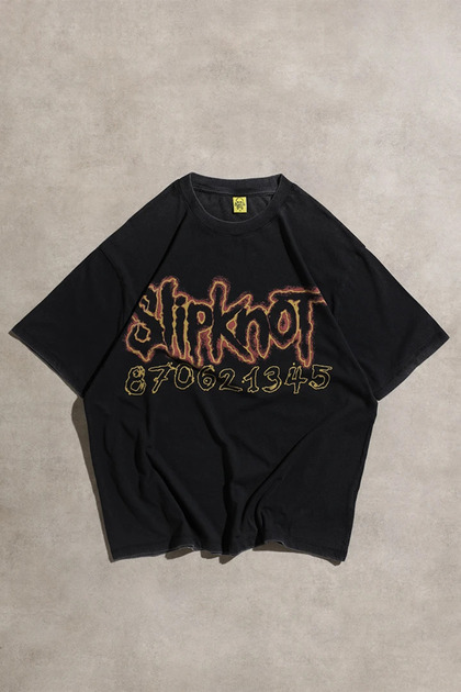 Overdrive White Zombie Astro Creep Asit Yıkamalı Oversize Siyah