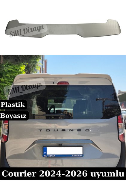 2024-2025-2026 Ford Courier Uyumlu Tavan Spoiler - Boyasız Astarsız Plastik Bagaj Üstü Spoyler