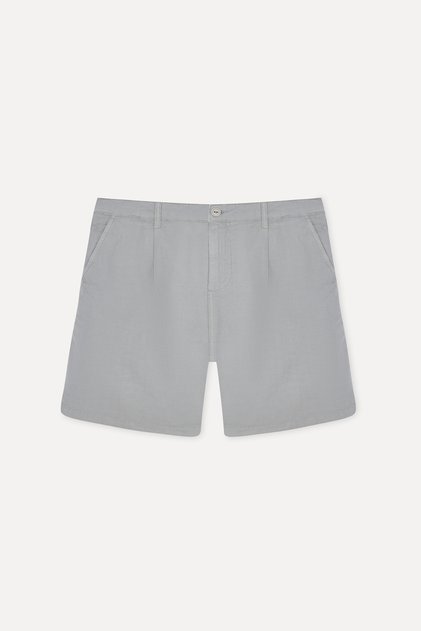 Men's Gray Straight Fit Chino Shorts