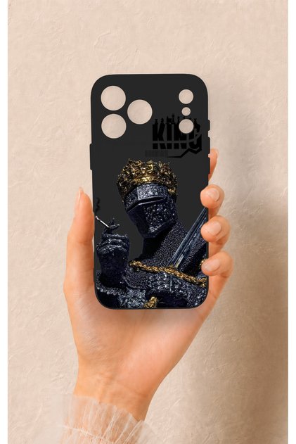 iPhone 17 Pro Max Compatible King Patterned Silicone Case
