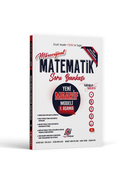 Orijinal Mikro TYT Matematik Maarif Modeli 1. Aşama Soru Bankası 2028