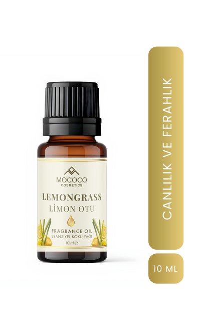 Limon Otu (Lemongrass) Esansiyel Yağı 10 ml – Doğal Uçucu Yağ | Aromaterapi, Difüzör, Buhurdanlık