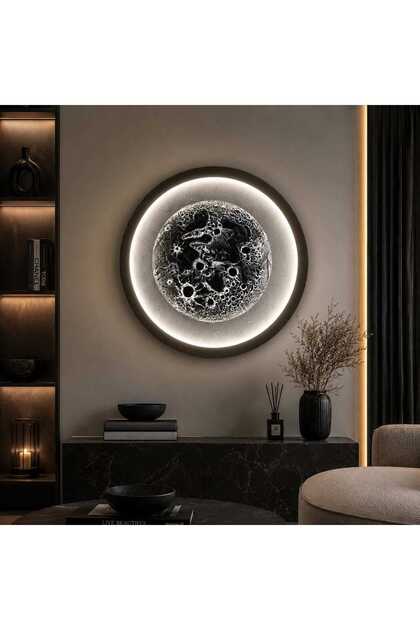 led ışıklı ay tablosu