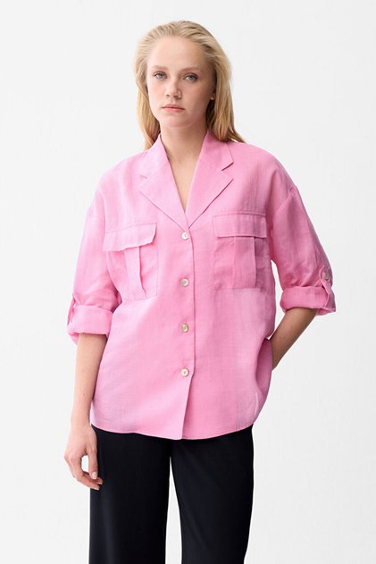 Pembe Cepli Gömlek