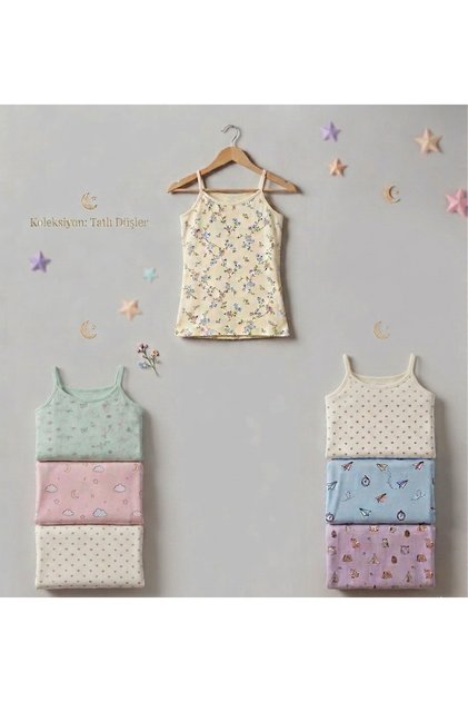 Girls' T-Shirt with Pattern, Economic Pack of 6