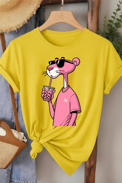 Pink Panther Printed Women's T-Shirt