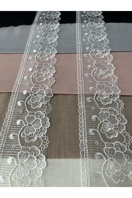 9 Meters of Embroidered Lace for Dowry, Sewing and Decoration, Edge Lace Guipure