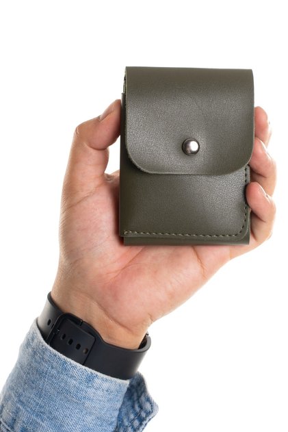 Men's Black Viral Model High-Capacity Portfolio Wallet and Card Holder
