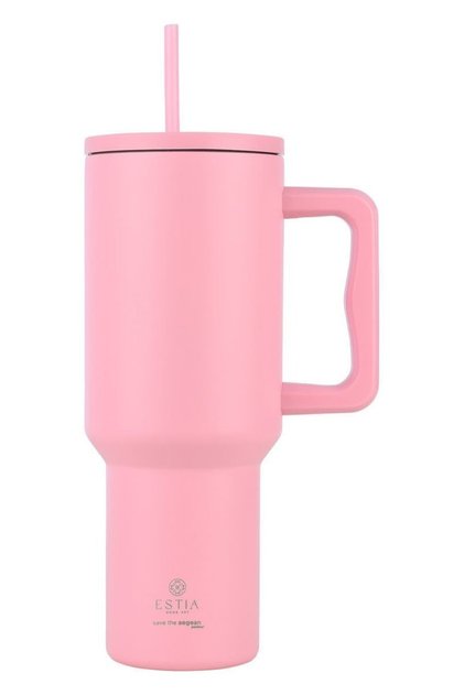 Θερμός Ποτήρι με Καλαμάκι Xt 1200ml Άνθος Τριαντάφυλλο (01-32210)