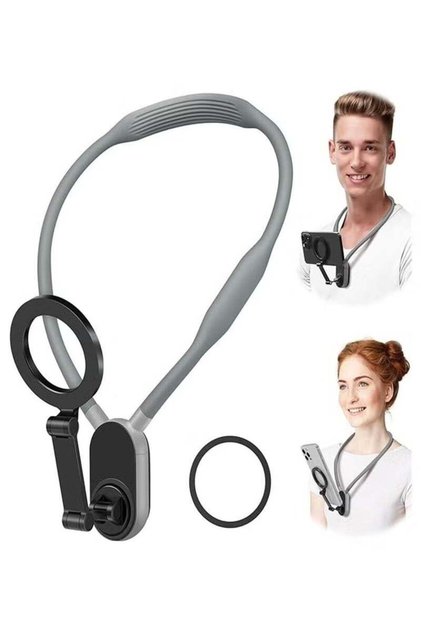 Neck Phone Holder Hands-Free POV/Vlog Selfie Mount for iPhone 15/14/13/12 & All Smartphones