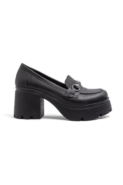 MSN 909 Yüksek Topuklu Tokalı Loafer