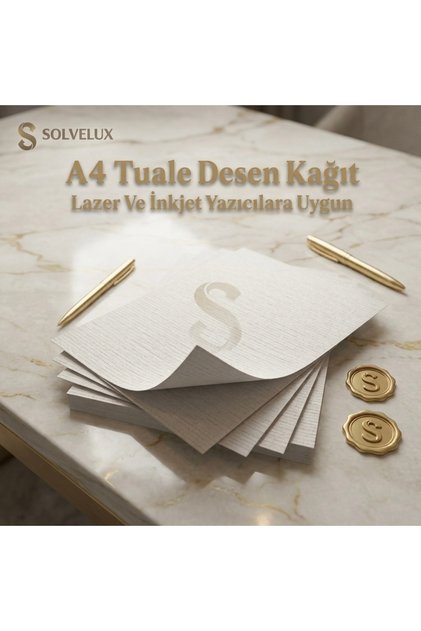 Tuale Desen Kağıt Kalın Kartuşlu Mürekkepli Tüm Yazıcılara Uygun 250 Gr A4 25 Adet