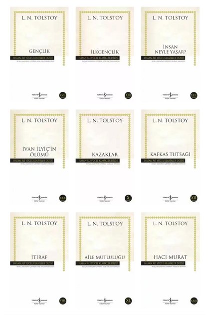 İş Bankası L.N. Tolstoy Set 9 Books