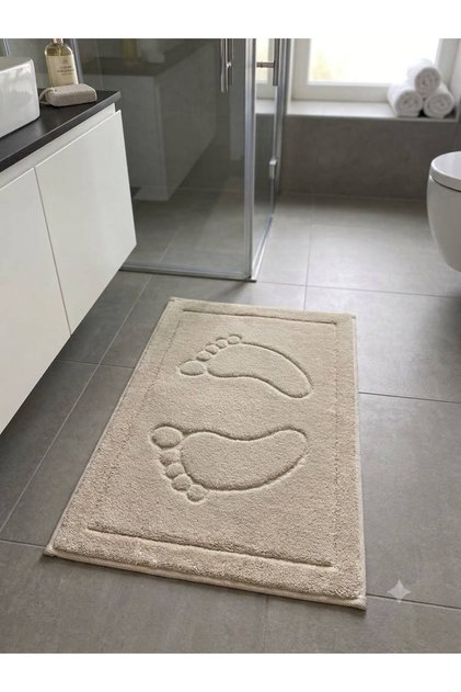 100% Cotton Footprint Bath Mat