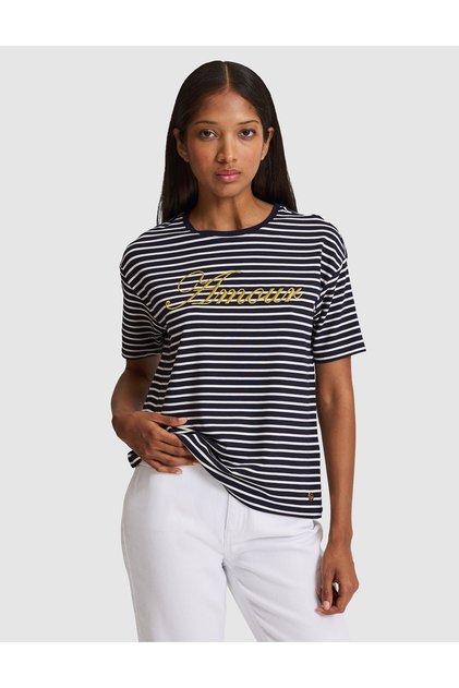 Marineblaues Comfort-Fit T-Shirt 50319855-VR033