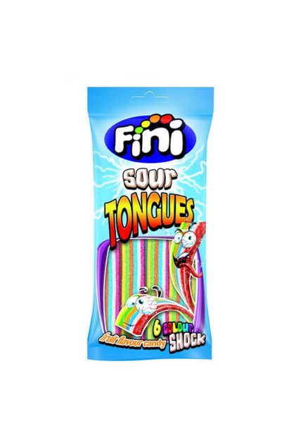 ΖΩΝΕΣ ΕΞΑΧΡΩΜΕΣ 90gr. - (SOUR TONGUES)