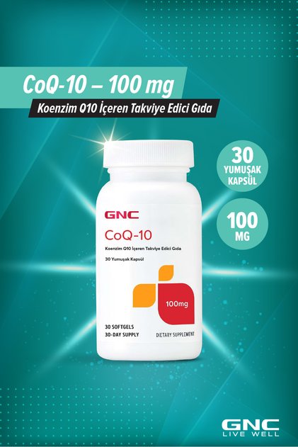 Koenzim Q10 100 mg 30 Yumuşak Kapsül