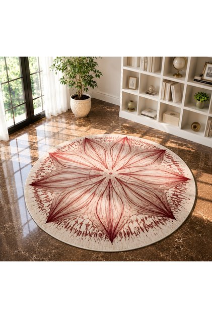 Dora Fish Theme Patterned Modern Woven Base Decorative Carpet Sdtamour4055