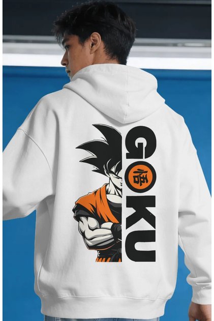 Son Goku Dragon Ball Anime Back Printed Unisex Oversize Premium Hoodie
