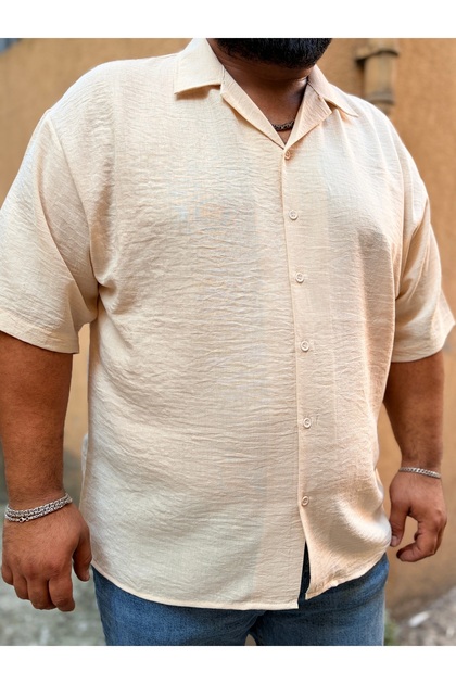 Men's Oversize Large Size Summer Short Sleeve Shirt