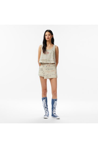 Regular Fit Women's Cream Skirt