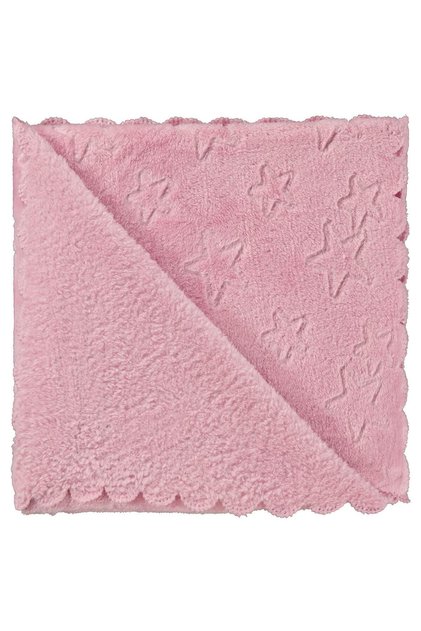 Star Patterned 90X90 cm Blanket - Pink