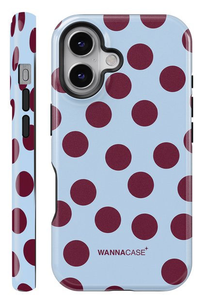 iPhone 17 Light Polka Dot Dual Layer Essential Tough Phone Case