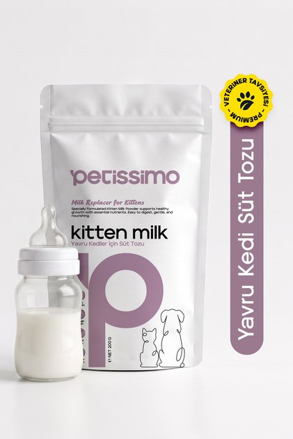 Yavru Kedi Süt Tozu - Biberon Hediyeli - Anne Sütü Destekli - 200 gr