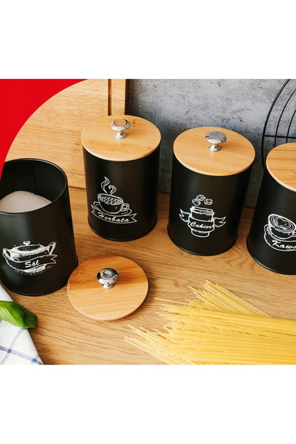 SET DE RECIPiente RECIPiente PENTRU ALIMENTE CAFEA CEAI ZAHAR SARE