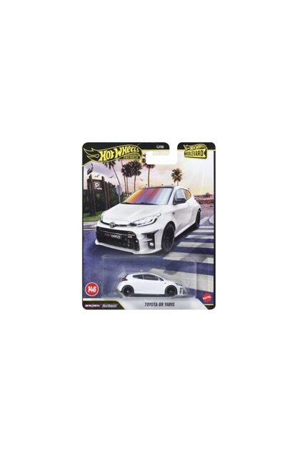 Toyota GR Yaris Alb Mașină model la scară 1:64 de la