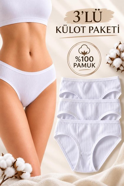 3'lü Bikini Külot