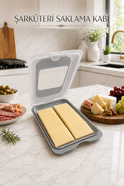Covered Deli Storage Container Cheese Salami Sausage Storage Box